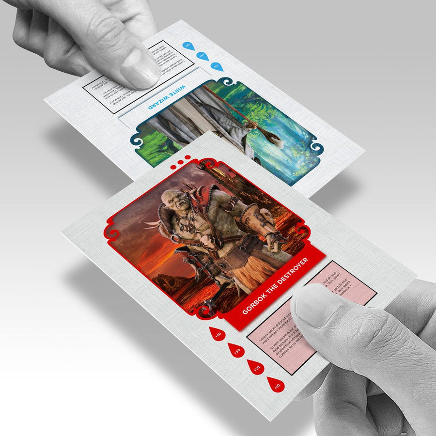 100LB Cover Linen Trading Cards