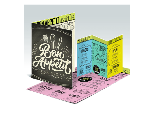 Restaurant menu printing by THE UPS STORE PRINT SHOP